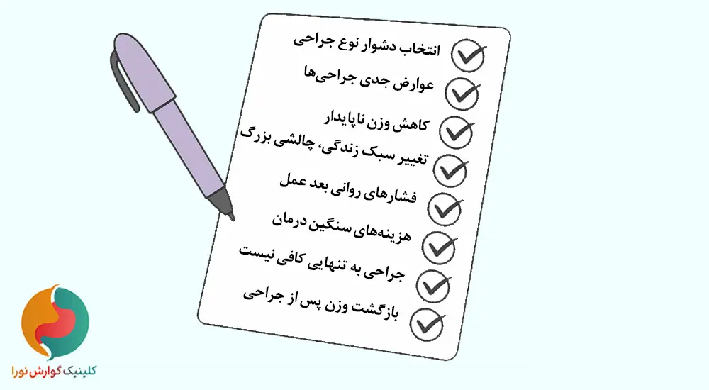 پشیمانی از لاغری